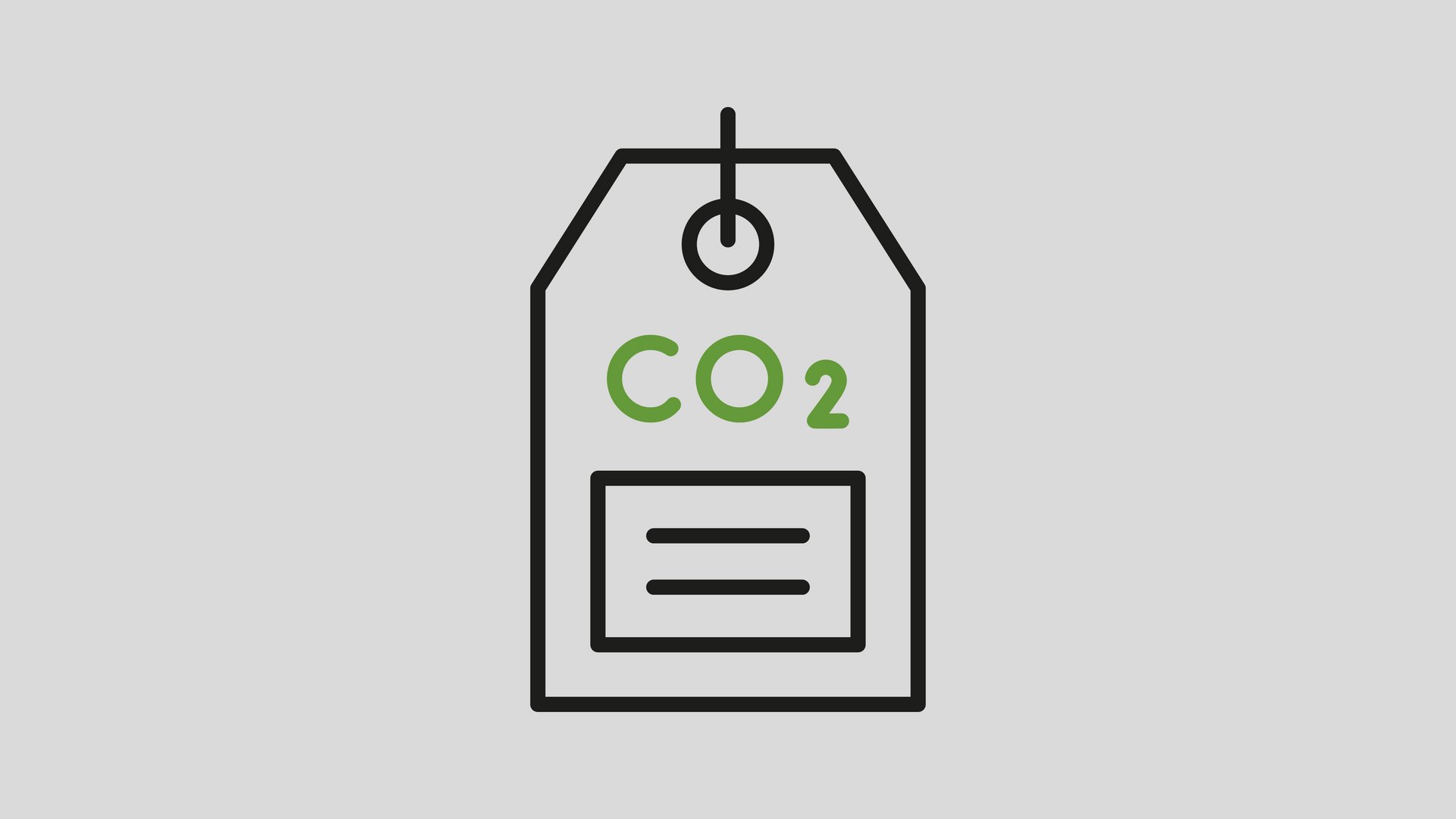 Preisschild für CO2