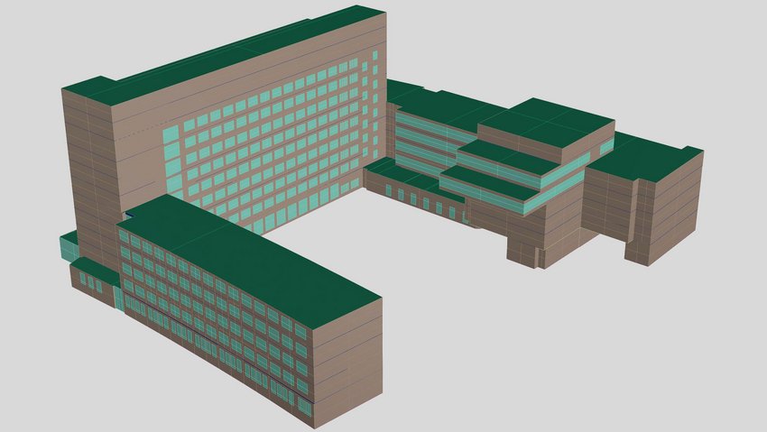 LIST Eco hat die thermische Gebäudehülle als 3D-Flächenmodell rekonstruiert.