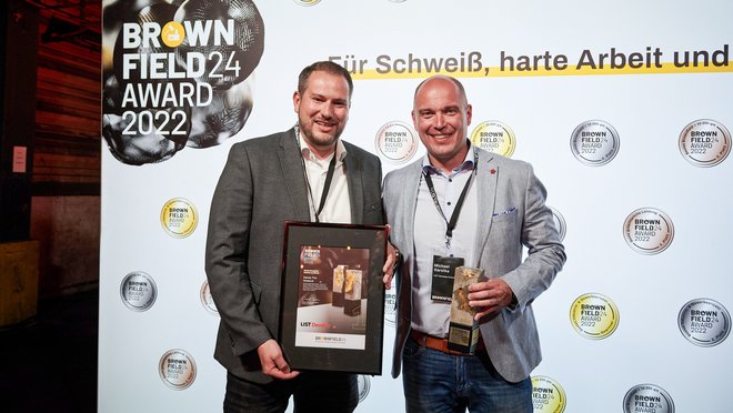 Michael Bleiziffer und Michael Garstka bei den Brownfield Awards 2022